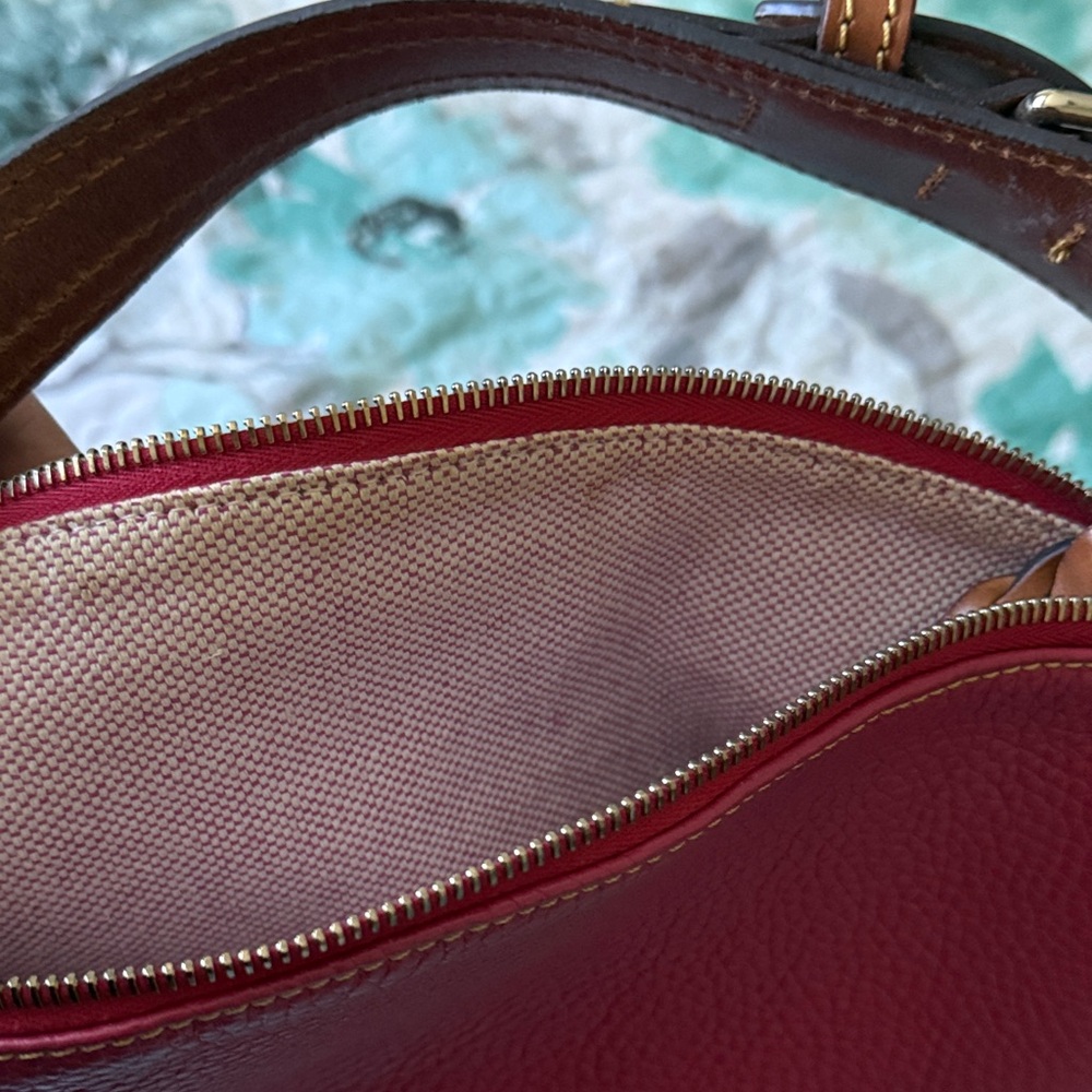 Dooney & Bourke Pink Leather Shoulder Bag - Picture 10 of 12